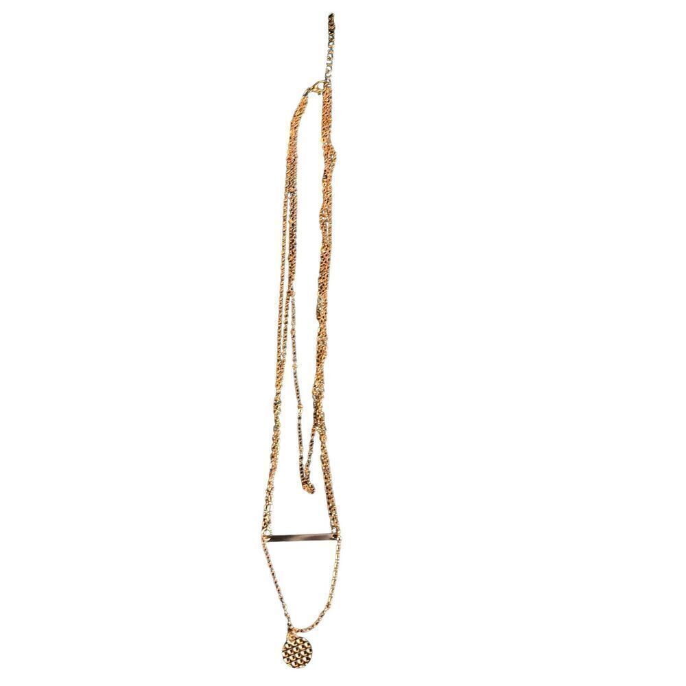 Modern 3 Layer Necklace - Picture 2 of 9